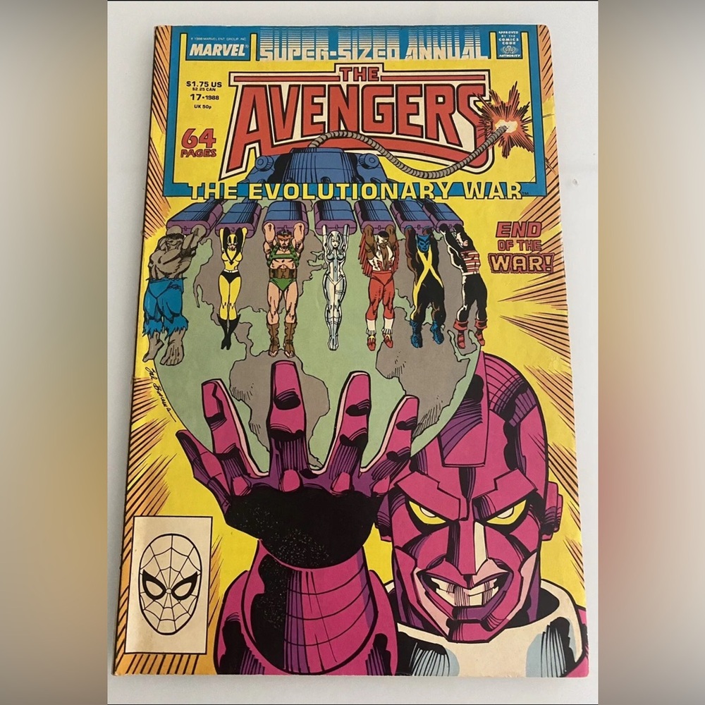 Avengers Annual #17 1988 Marvel Evolutionary War!  Bronze Age Comic Book